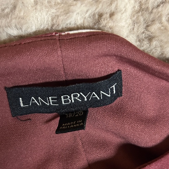 Lane Bryant Burgundy Floral Midi Dress - Picture 6 of 6